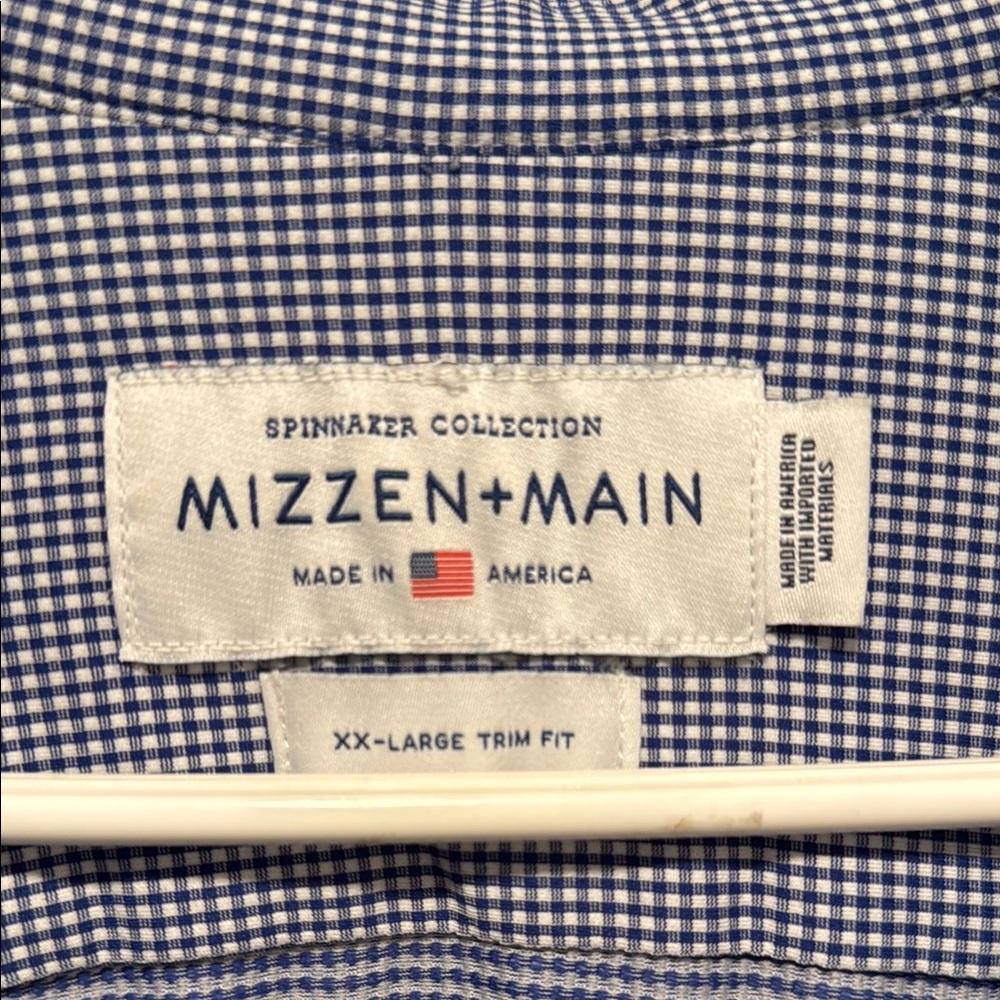 Mizzen and Mane Blue Casual Button Down Shirt